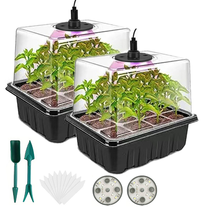 Humidity Dome Kit - Fideler için Kullanılan, Büyüme Lambalarıyla Donatılmış,