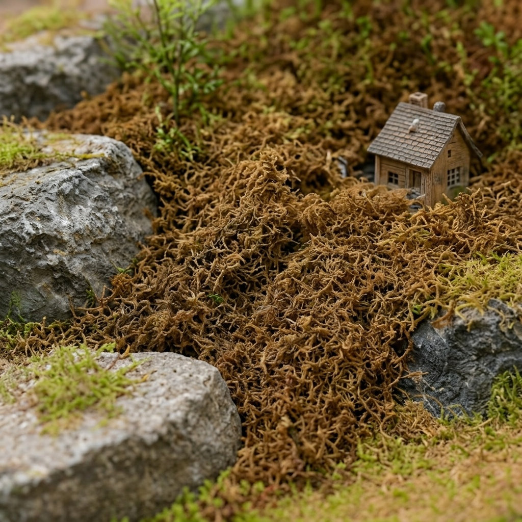 Sphagnum Moss Dry - Saksı Bitkileri, Bonsai, Akvaryum, Bahçe Peyzajı,