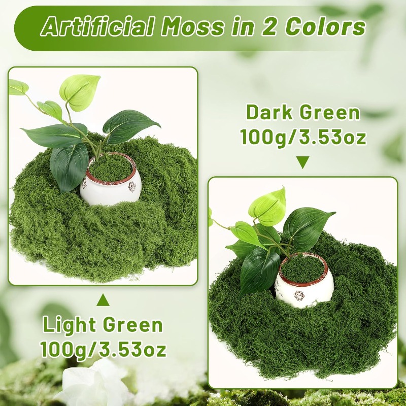 Yapay Yeşil Bitkiler Ebedi Yaş - Sphagnum Moss Dry incelemesi ve fiyatı
